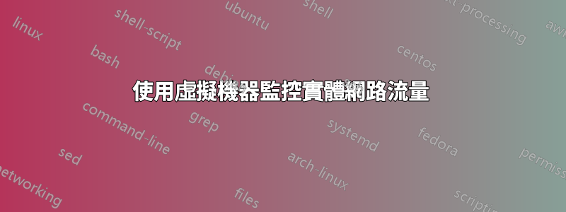 使用虛擬機器監控實體網路流量