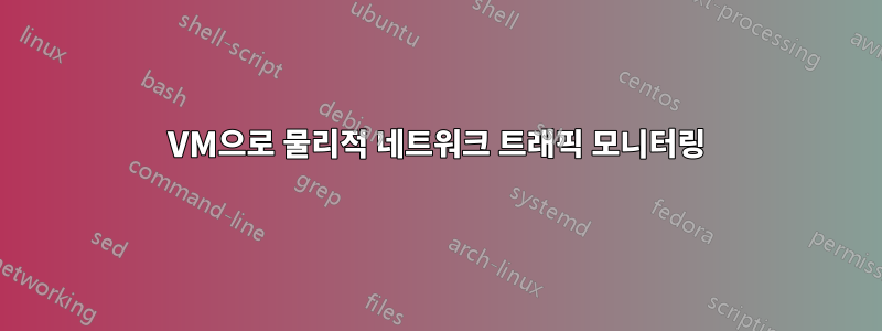 VM으로 물리적 네트워크 트래픽 모니터링