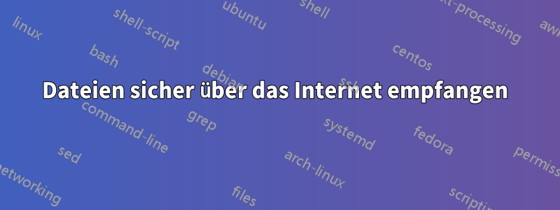 Dateien sicher über das Internet empfangen 