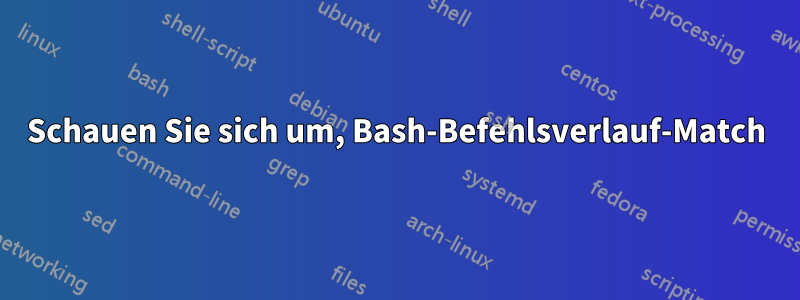 Schauen Sie sich um, Bash-Befehlsverlauf-Match