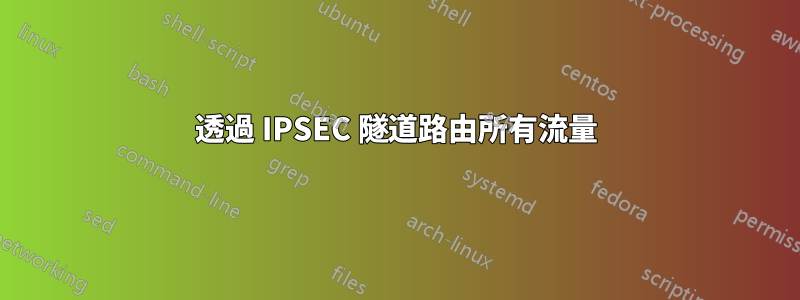 透過 IPSEC 隧道路由所有流量