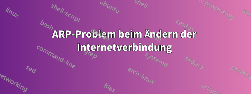 ARP-Problem beim Ändern der Internetverbindung