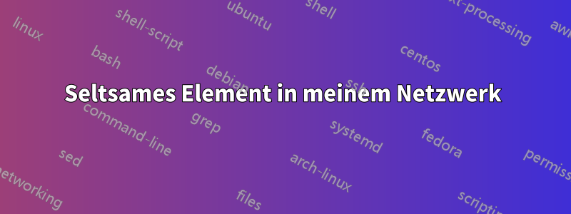 Seltsames Element in meinem Netzwerk