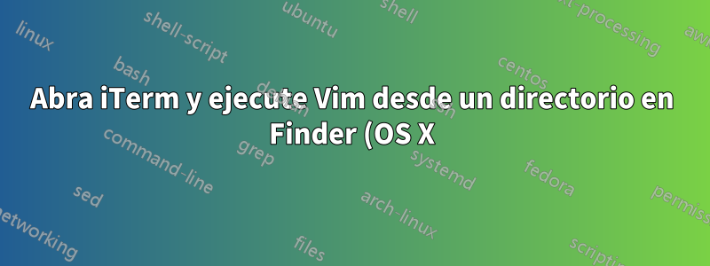 Abra iTerm y ejecute Vim desde un directorio en Finder (OS X)