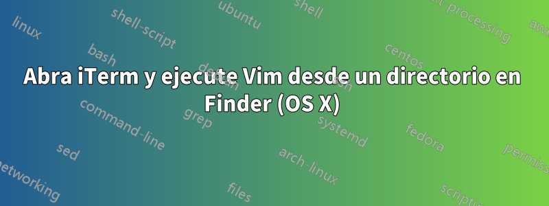 Abra iTerm y ejecute Vim desde un directorio en Finder (OS X)