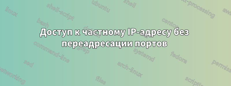 Доступ к частному IP-адресу без переадресации портов