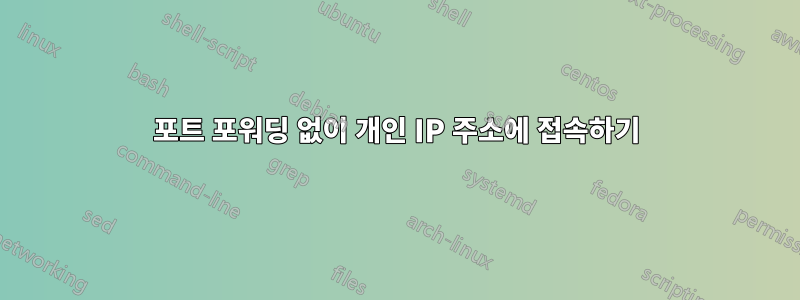 포트 포워딩 없이 개인 IP 주소에 접속하기