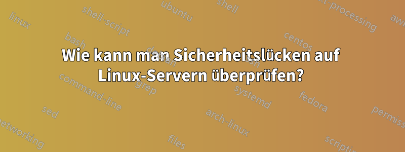 Wie kann man Sicherheitslücken auf Linux-Servern überprüfen?