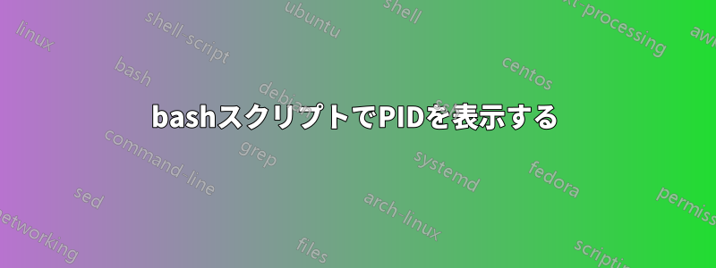 bashスクリプトでPIDを表示する