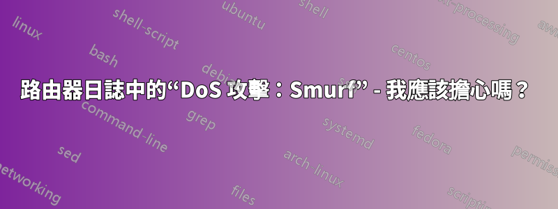 路由器日誌中的“DoS 攻擊：Smurf” - 我應該擔心嗎？