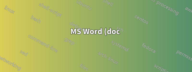 MS Word (doc) ファイルをページごとに読む