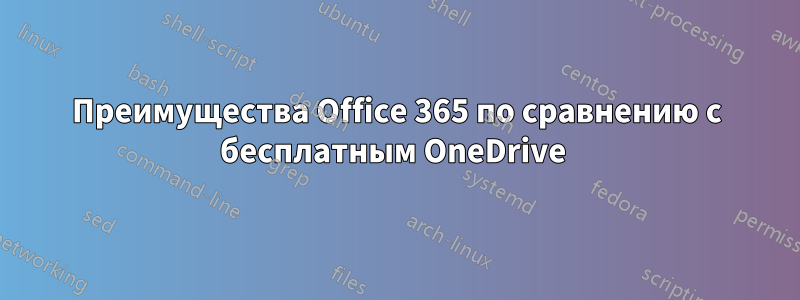 Преимущества Office 365 по сравнению с бесплатным OneDrive 