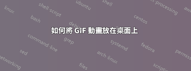 如何將 GIF 動畫放在桌面上