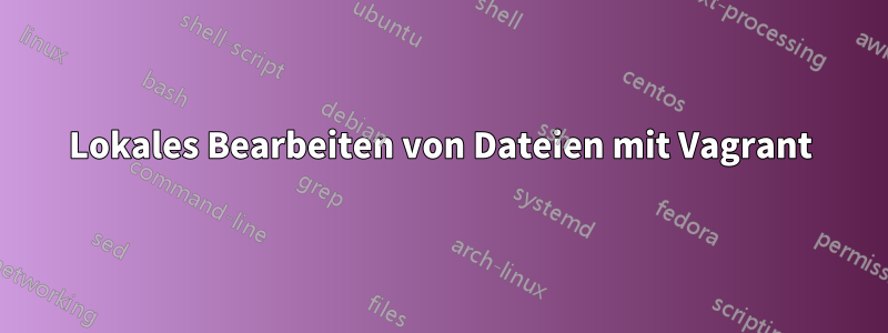 Lokales Bearbeiten von Dateien mit Vagrant