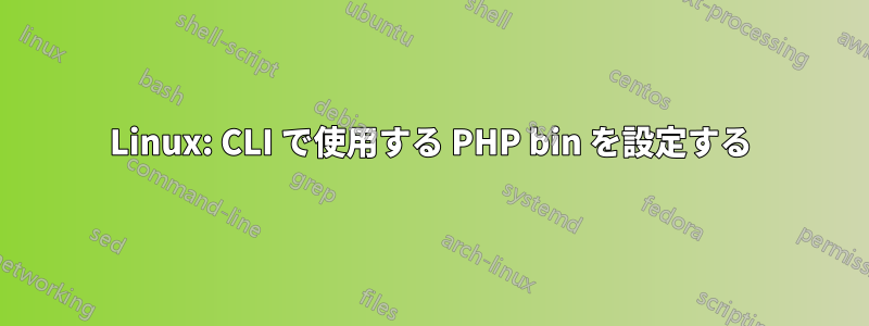 Linux: CLI で使用する PHP bin を設定する