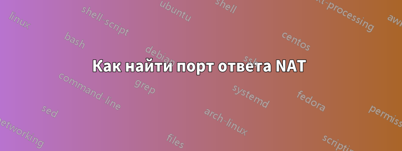 Как найти порт ответа NAT