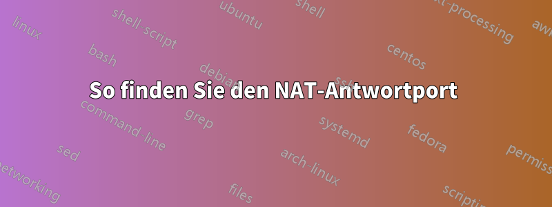 So finden Sie den NAT-Antwortport