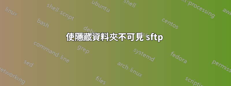 使隱藏資料夾不可見 sftp