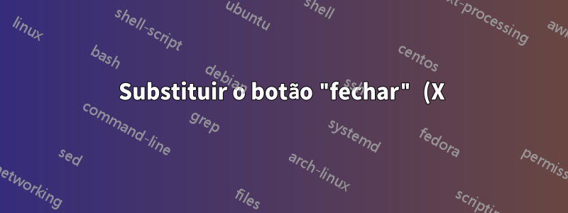 Substituir o botão "fechar" (X) do Skype