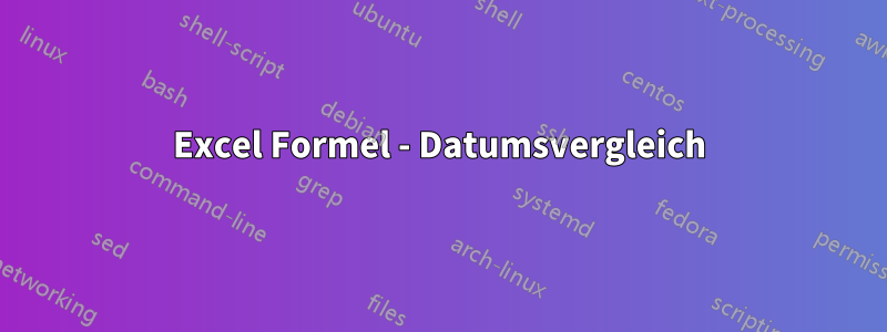 Excel Formel - Datumsvergleich