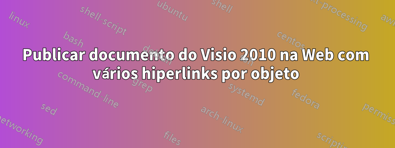 Publicar documento do Visio 2010 na Web com vários hiperlinks por objeto