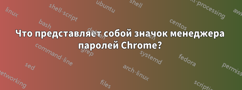 Что представляет собой значок менеджера паролей Chrome?