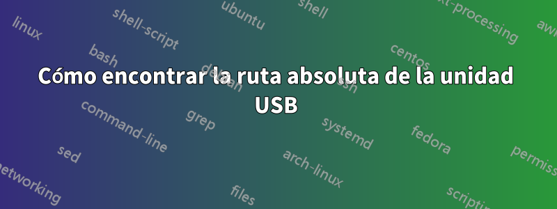 Cómo encontrar la ruta absoluta de la unidad USB