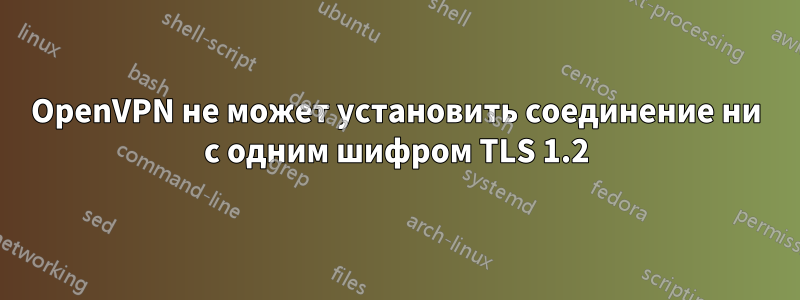 OpenVPN не может установить соединение ни с одним шифром TLS 1.2