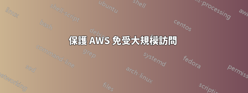 保護 AWS 免受大規模訪問