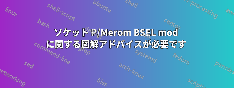 ソケット P/Merom BSEL mod に関する図解アドバイスが必要です