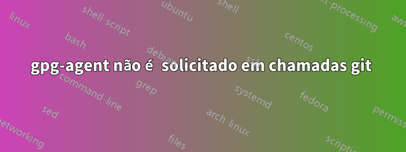 gpg-agent não é solicitado em chamadas git