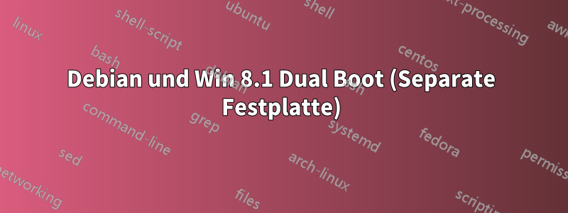 Debian und Win 8.1 Dual Boot (Separate Festplatte)