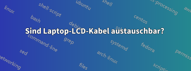 Sind Laptop-LCD-Kabel austauschbar?