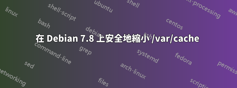 在 Debian 7.8 上安全地縮小 /var/cache