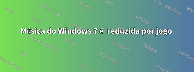 Música do Windows 7 é reduzida por jogo