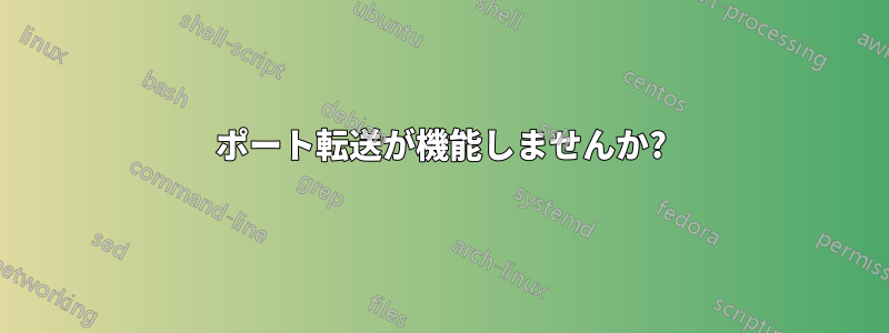 ポート転送が機能しませんか?