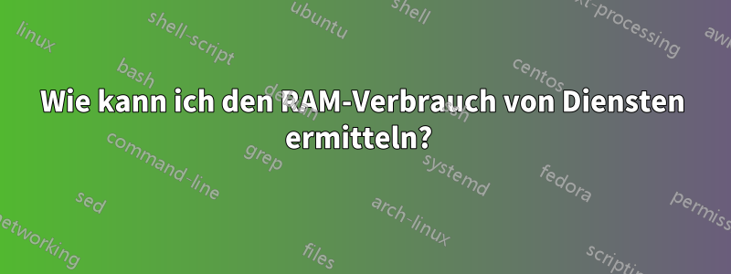 Wie kann ich den RAM-Verbrauch von Diensten ermitteln? 