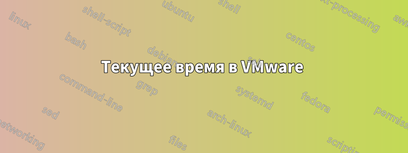 Текущее время в VMware