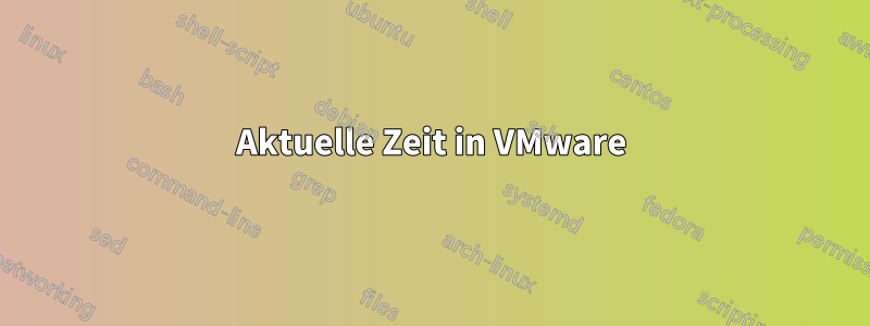 Aktuelle Zeit in VMware