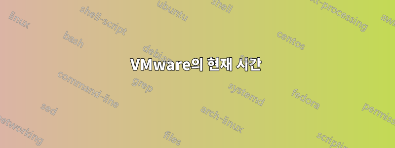 VMware의 현재 시간