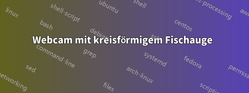 Webcam mit kreisförmigem Fischauge 