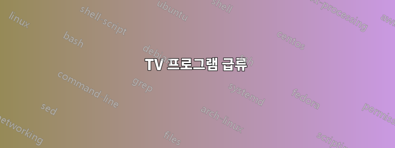 TV 프로그램 급류