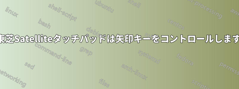 東芝Satelliteタッチパッドは矢印キーをコントロールします