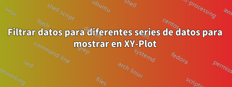 Filtrar datos para diferentes series de datos para mostrar en XY-Plot