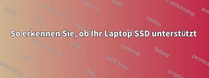 So erkennen Sie, ob Ihr Laptop SSD unterstützt