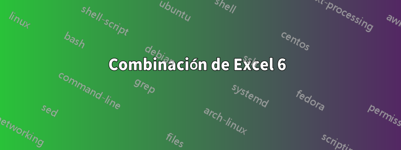 Combinación de Excel 6 