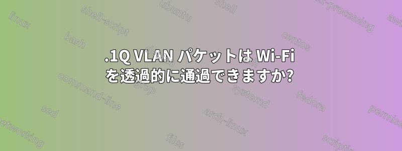 802.1Q VLAN パケットは Wi-Fi を透過的に通過できますか?