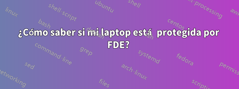 ¿Cómo saber si mi laptop está protegida por FDE?