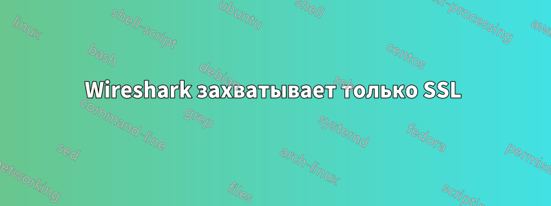 Wireshark захватывает только SSL