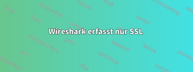 Wireshark erfasst nur SSL